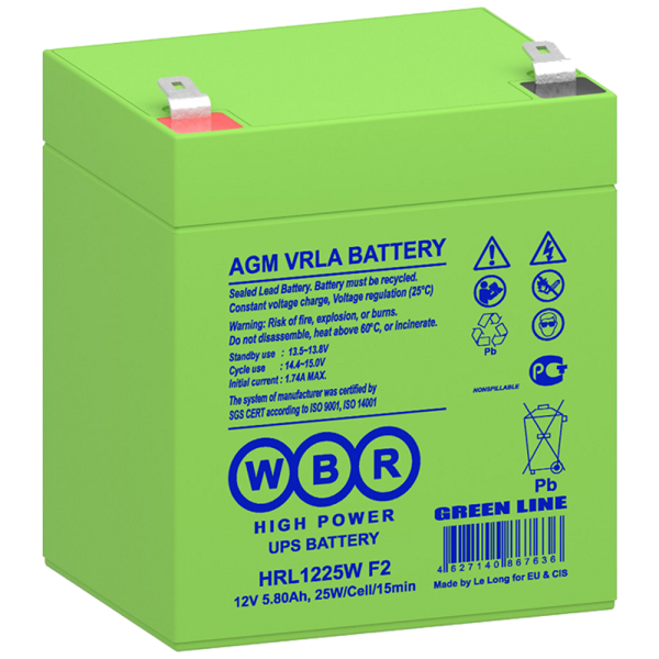 Аккумулятор WBR HRL1225W F2