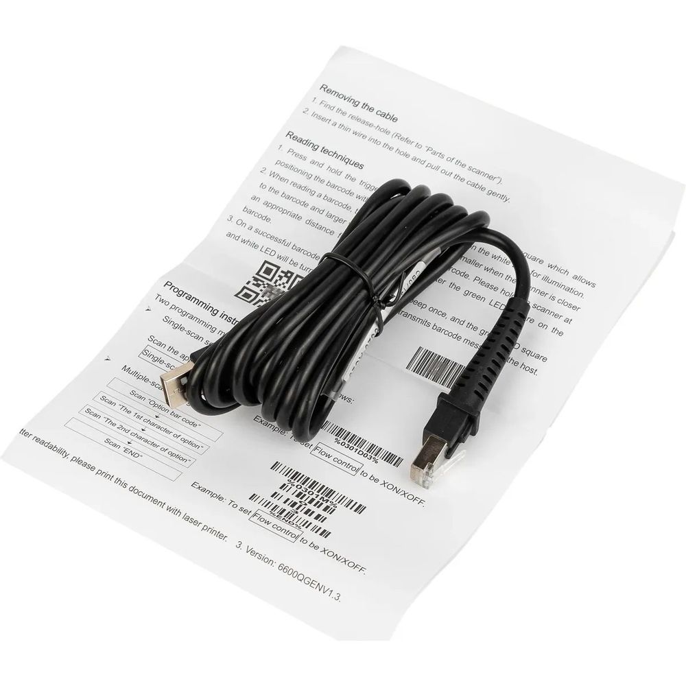 Сканер штрих-кода Mindeo 2D MD6600-HD USB cable