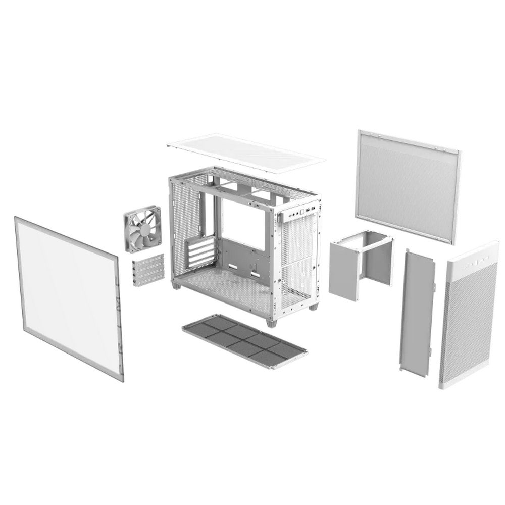 AP201 ASUS PRIME CASE TG WHITE
