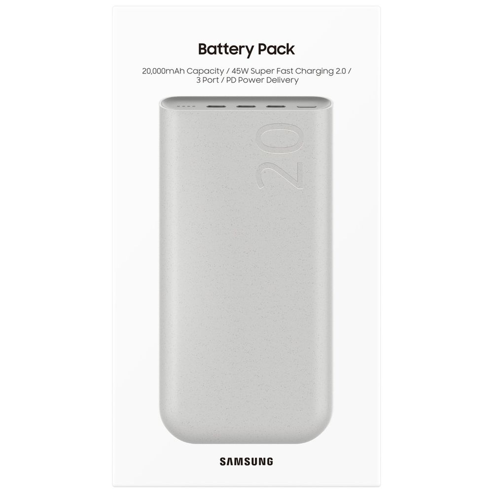 Внешний аккумулятор Samsung 20000mAh (EB-P4520XUEGRU) бежевый