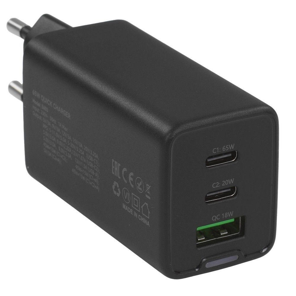 Сетевое зарядное устройство EOFE E603(B) 65W