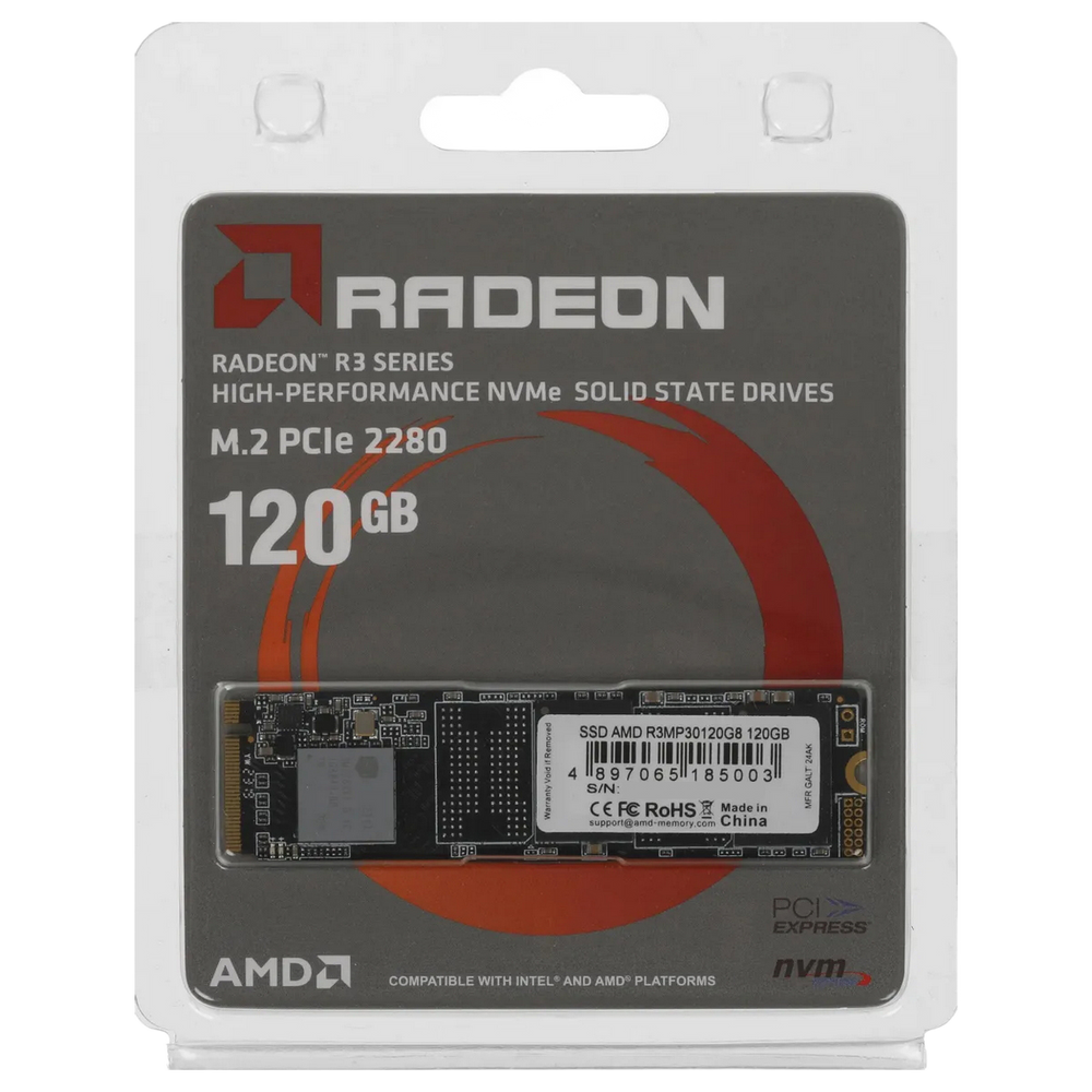 Твердотельный накопитель SSD AMD Radeon R3 Series  M2.2280 120GB