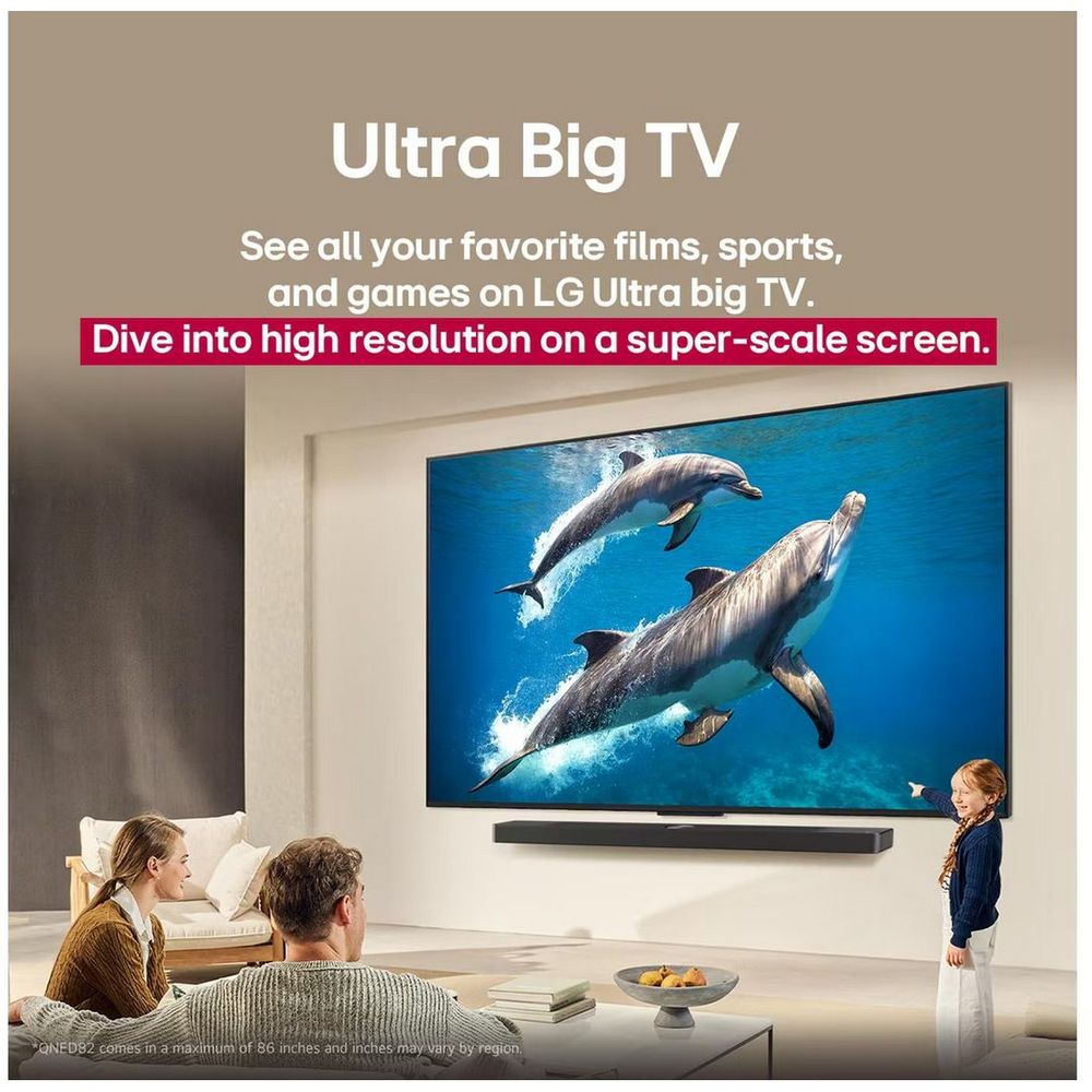 65" Телевизор Q-NED LG 65QNED82A6B.ARUG