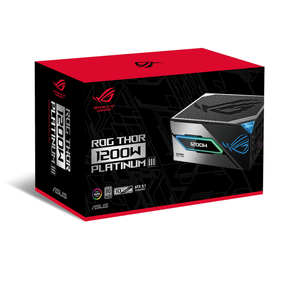 Блок питания ПК ASUS ROG-THOR-1200P3-GAMING
