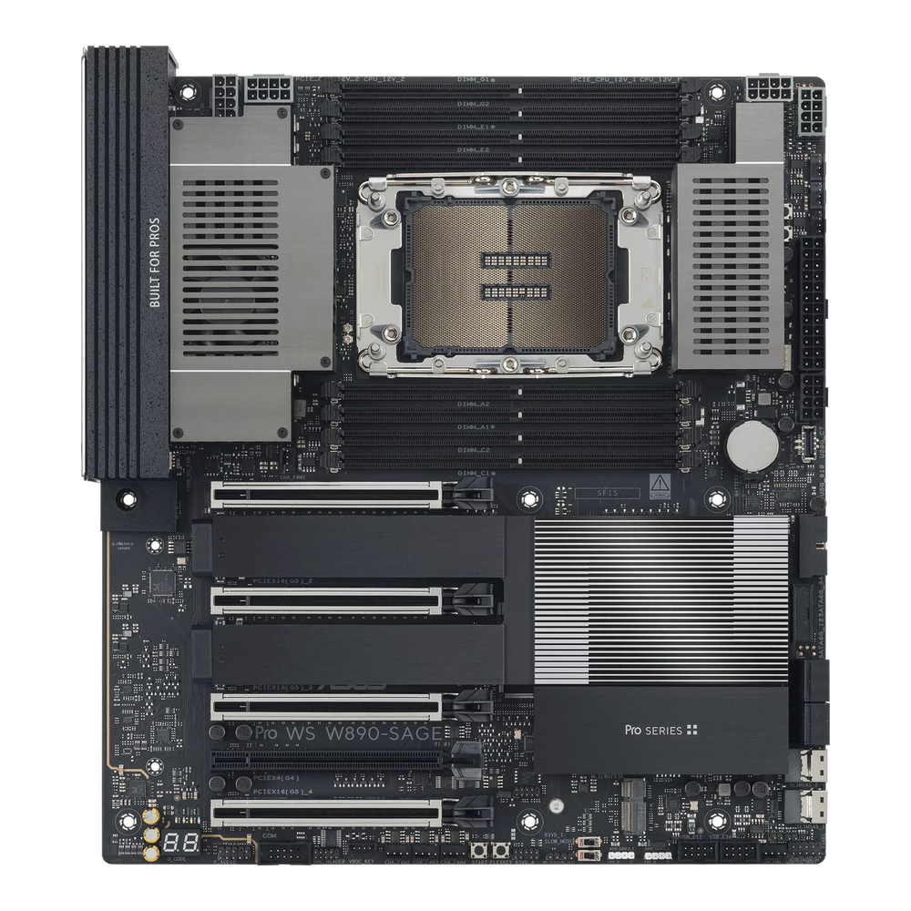 Материнская плата ASUS PRO WS W890-SAGE LGA4710 EEB 8xDDR5 7xPCIEx16