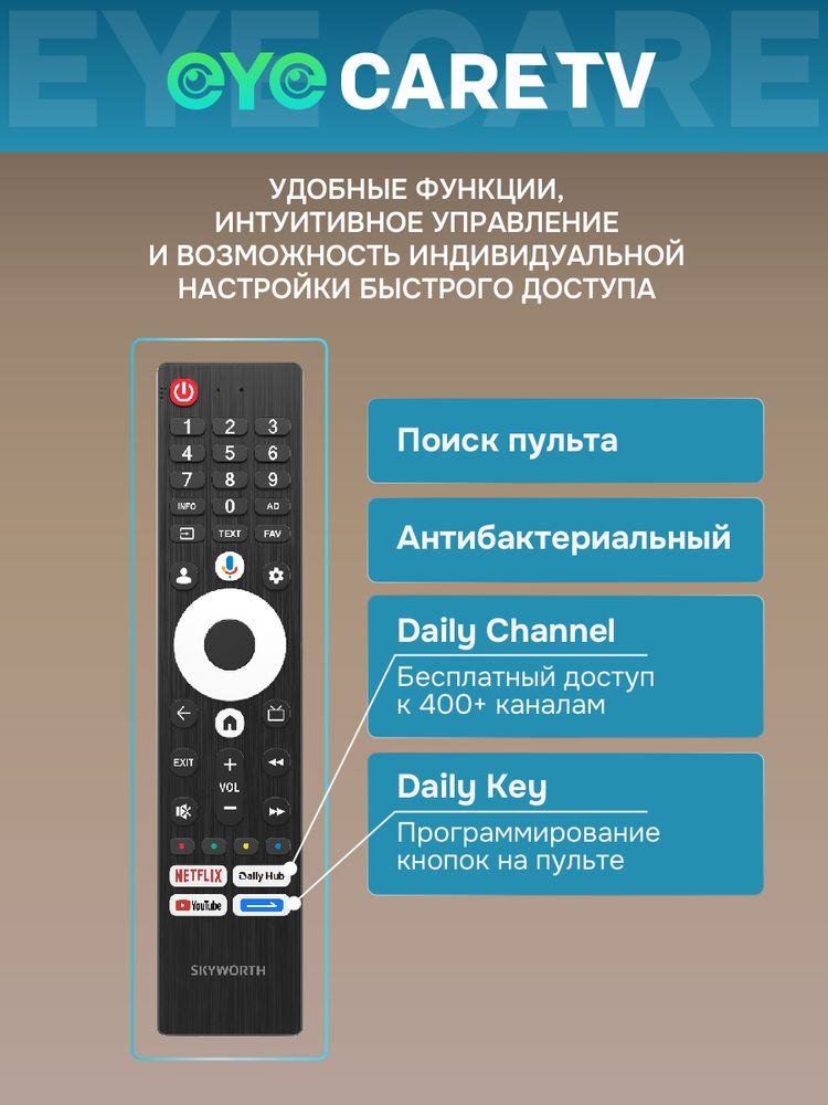 65" Телевизор Q-LED Skyworth 65Q66H